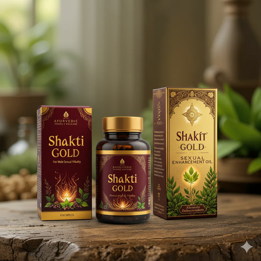 Men's Shakti Gold Plus Capsules +oil 15days trial pack